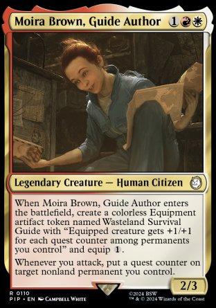 (110) Magic The Gathering Universes Beyond: Fallout Single: Moira Brown, Guide Author  Holo Rare