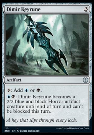 (110) Magic The Gathering Commander: Zendikar Rising Single: Dimir Keyrune  Uncommon