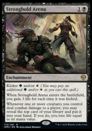 (110) Magic The Gathering Dominaria United Single: Stronghold Arena Holo Rare
