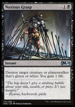 (110/280) Magic The Gathering Core 2020 Single: Noxious Grasp Holo Uncommon