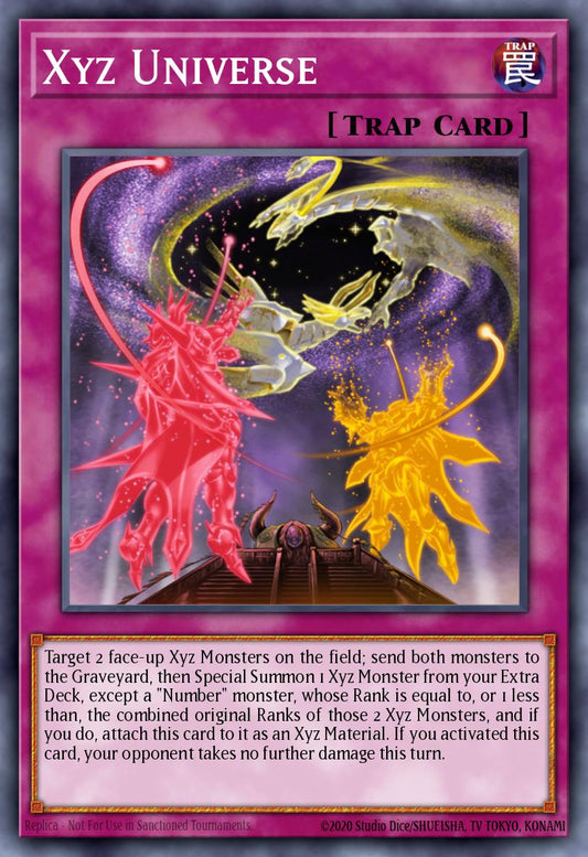 (218) YuGiOh TCG RA04: Quarter Century Stampede Single: Xyz Universe (V.1 - Platinum Secret Rare)  Platinum Secret Rare