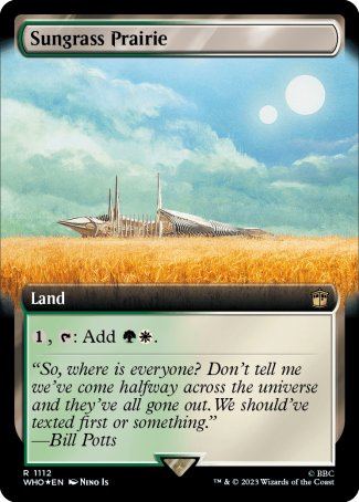 (1112) Magic The Gathering Universes Beyond: Doctor Who: Extras Single: Sungrass Prairie (V.3)  Rare