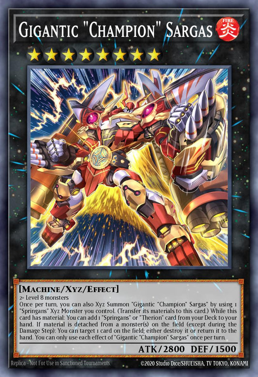 (071) YuGiOh TCG MP24: 25th Anniversary Tin: Dueling Mirrors Single: Gigantic Champion Sargas  Secret Rare