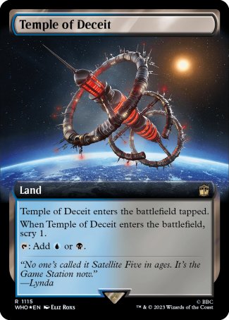 (1115) Magic The Gathering Universes Beyond: Doctor Who: Extras Single: Temple of Deceit (V.3)  Rare