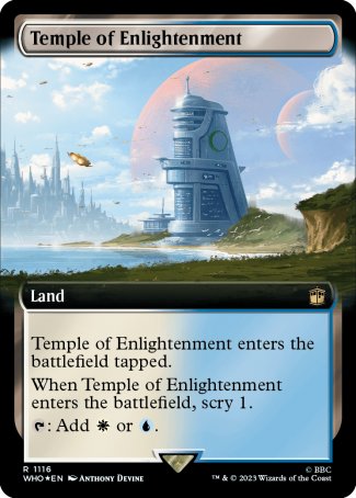 (1116) Magic The Gathering Universes Beyond: Doctor Who: Extras Single: Temple of Enlightenment (V.3)  Rare