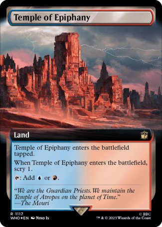 (1117) Magic The Gathering Universes Beyond: Doctor Who: Extras Single: Temple of Epiphany (V.3)  Rare