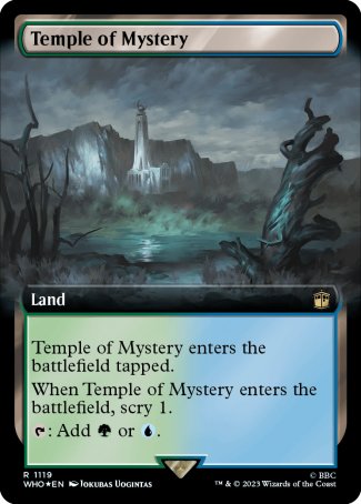 (1119) Magic The Gathering Universes Beyond: Doctor Who: Extras Single: Temple of Mystery (V.3)  Rare