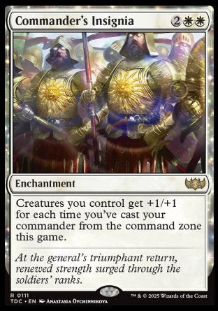 (111) Magic The Gathering Commander: Tarkir: Dragonstorm Single: Commander's Insignia  Rare