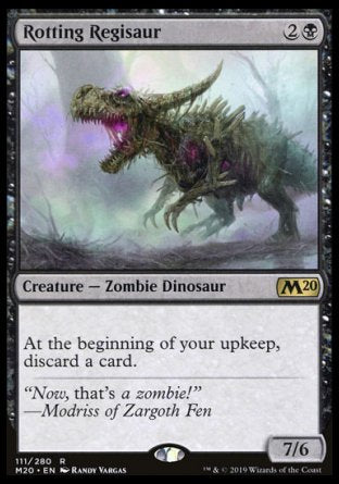(111/280) Magic The Gathering Core 2020 Single: Rotting Regisaur  Rare