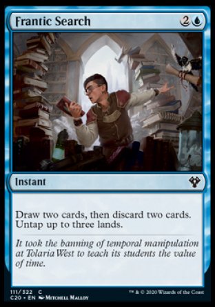(111/322) Magic The Gathering Commander: Ikoria Single: Frantic Search  Common