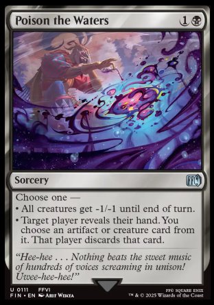 (111) Magic The Gathering Magic: The Gathering - FINAL FANTASY Single: Poison the Waters Holo Uncommon