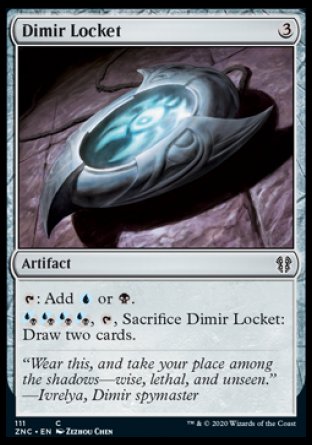 (111) Magic The Gathering Commander: Zendikar Rising Single: Dimir Locket  Common