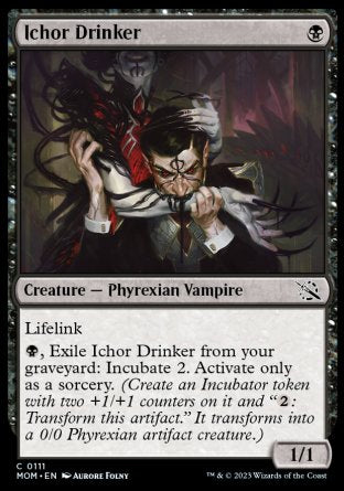 (111) Magic The Gathering March of the Machine Single: Ichor Drinker  Common