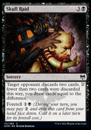(111/285) Magic The Gathering Kaldheim Single: Skull Raid  Common