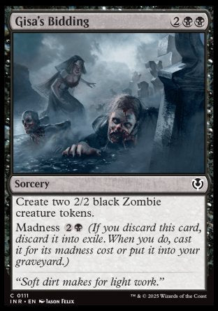 (111) Magic The Gathering Innistrad Remastered Single: Gisa's Bidding  Common