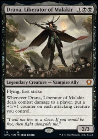 (111) Magic The Gathering Commander: Dominaria United Single: Drana, Liberator of Malakir  Mythic