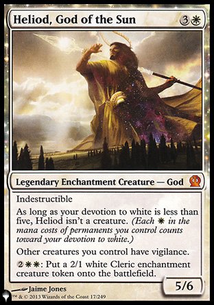 (017) Magic The Gathering The List Single: Heliod, God of the Sun  Mythic