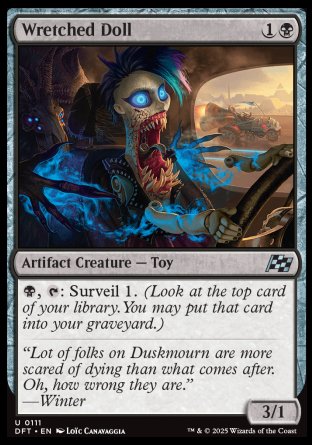 (111) Magic The Gathering Aetherdrift Single: Wretched Doll  Uncommon