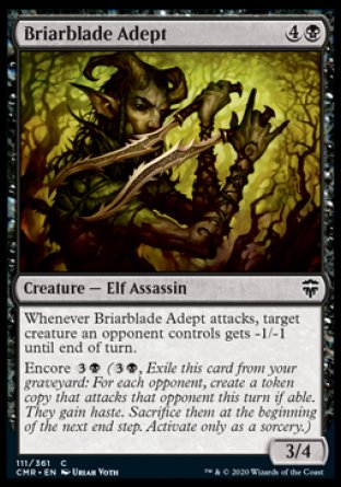 (111/361) Magic The Gathering Commander Legends Single: Briarblade Adept  Common
