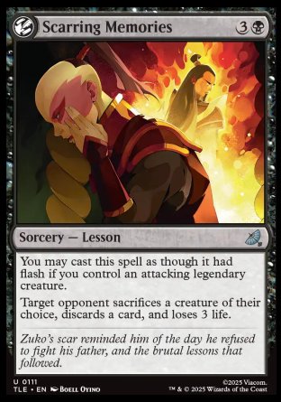 (111) Magic The Gathering Magic: The Gathering | Avatar: The Last Airbender: Eternal Single: Scarring Memories Holo Uncommon
