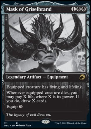 (111) Magic The Gathering Innistrad: Double Feature Single: Mask of Griselbrand Holo Rare