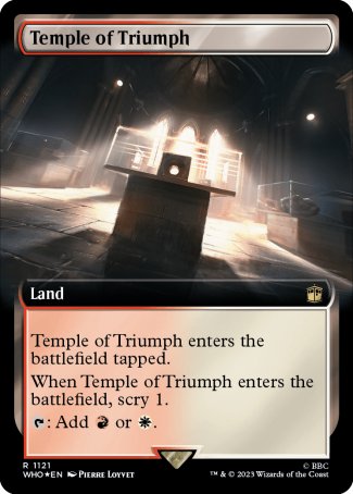 (1121) Magic The Gathering Universes Beyond: Doctor Who: Extras Single: Temple of Triumph (V.3)  Rare