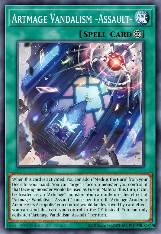 (DUAD057) YuGiOh TCG Duelist’s Advance Single: Artmage Vandalism -Assault-  Common