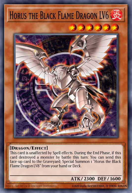 (198) YuGiOh TCG LCYW: Legendary Collection 3: Mega Pack Single: Horus the Black Flame Dragon LV6  Common