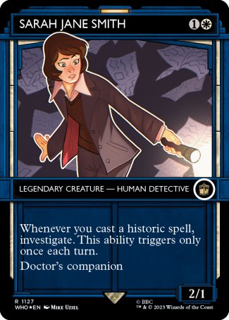 (1127) Magic The Gathering Universes Beyond: Doctor Who: Extras Single: Sarah Jane Smith (V.5)  Rare