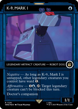 (1128) Magic The Gathering Universes Beyond: Doctor Who: Extras Single: K-9, Mark I (V.5)  Rare