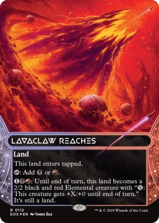 (112) Magic The Gathering Stellar Sights Single: Lavaclaw Reaches (V.3) Holo Rare