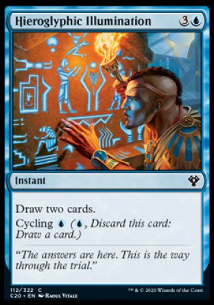 (112/322) Magic The Gathering Commander: Ikoria Single: Hieroglyphic Illumination  Common