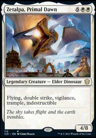 (112) Magic The Gathering Commander: Strixhaven Single: Zetalpa, Primal Dawn  Rare