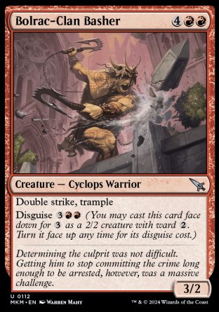 (112) Magic The Gathering Murders at Karlov Manor Single: Bolrac-Clan Basher  Uncommon