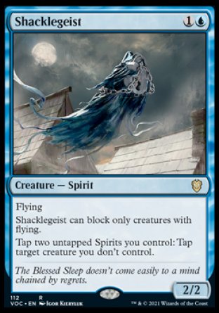 (112) Magic The Gathering Commander: Innistrad: Crimson Vow Single: Shacklegeist  Rare