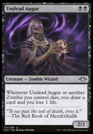 (112/254) Magic The Gathering Modern Horizons Single: Undead Augur  Uncommon