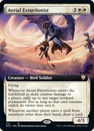 (112) Magic The Gathering Commander: Streets of New Capenna: Extras Single: Aerial Extortionist  Rare