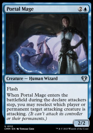(112) Magic The Gathering Commander Masters Single: Portal Mage  Uncommon