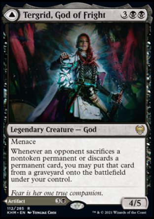 (112) Magic The Gathering Kaldheim: Promos Single: Tergrid, God of Fright // Tergrid's Lantern  Rare