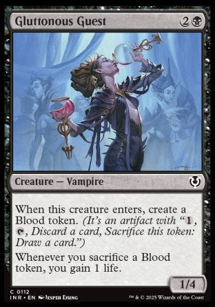 (112) Magic The Gathering Innistrad Remastered Single: Gluttonous Guest  Common