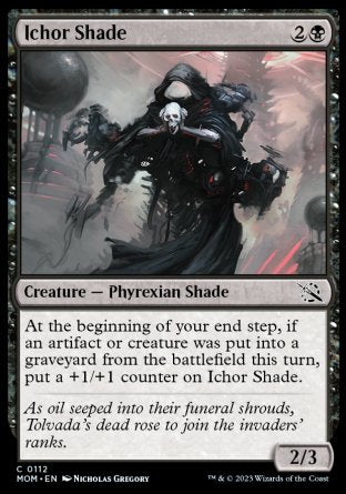 (112) Magic The Gathering March of the Machine Single: Ichor Shade  Common