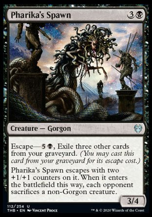 (112/254) Magic The Gathering Theros Beyond Death Single: Pharika's Spawn Holo Uncommon