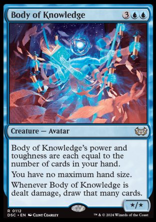 (112) Magic The Gathering Commander: Duskmourn: House of Horror Single: Body of Knowledge  Rare