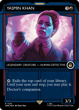 (1130) Magic The Gathering Universes Beyond: Doctor Who: Extras Single: Yasmin Khan (V.5)  Rare