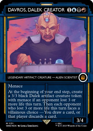 (1131) Magic The Gathering Universes Beyond: Doctor Who: Extras Single: Davros, Dalek Creator (V.5) Holo Mythic