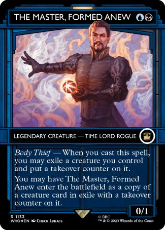 (1133) Magic The Gathering Universes Beyond: Doctor Who: Extras Single: The Master, Formed Anew (V.5)  Rare