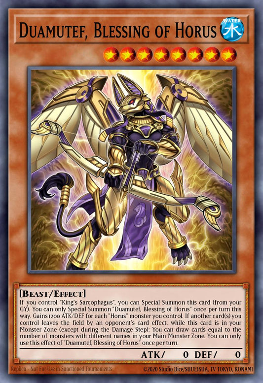 (115) YuGiOh TCG MP24: 25th Anniversary Tin: Dueling Mirrors Single: Duamutef, Blessing of Horus  Secret Rare
