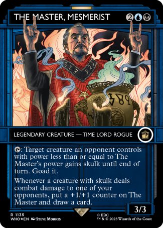 (1135) Magic The Gathering Universes Beyond: Doctor Who: Extras Single: The Master, Mesmerist (V.5)  Rare