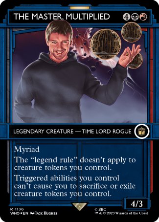 (1136) Magic The Gathering Universes Beyond: Doctor Who: Extras Single: The Master, Multiplied (V.5)  Rare