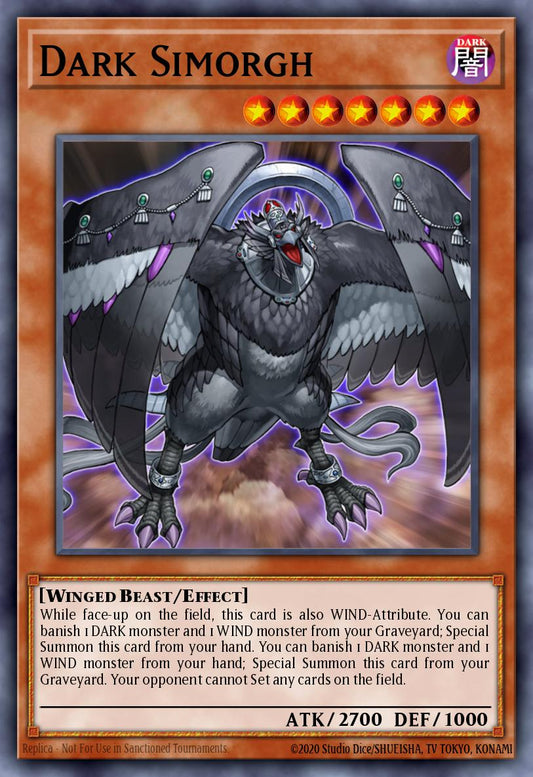 (092) YuGiOh TCG SOVR: Stardust Overdrive Single: Dark Simorgh  Secret Rare